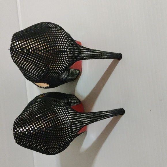 Christian Louboutin Two Tone Suede Peep Toe Pumps Size EU 36,5 US 6,5 - Picture 7 of 11